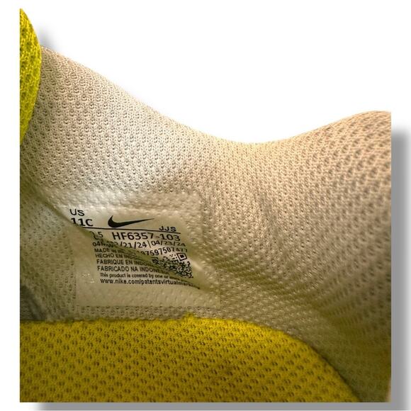 Nike Air Max 90 Kids GS Volt - Size 11C - Picture 4 of 11